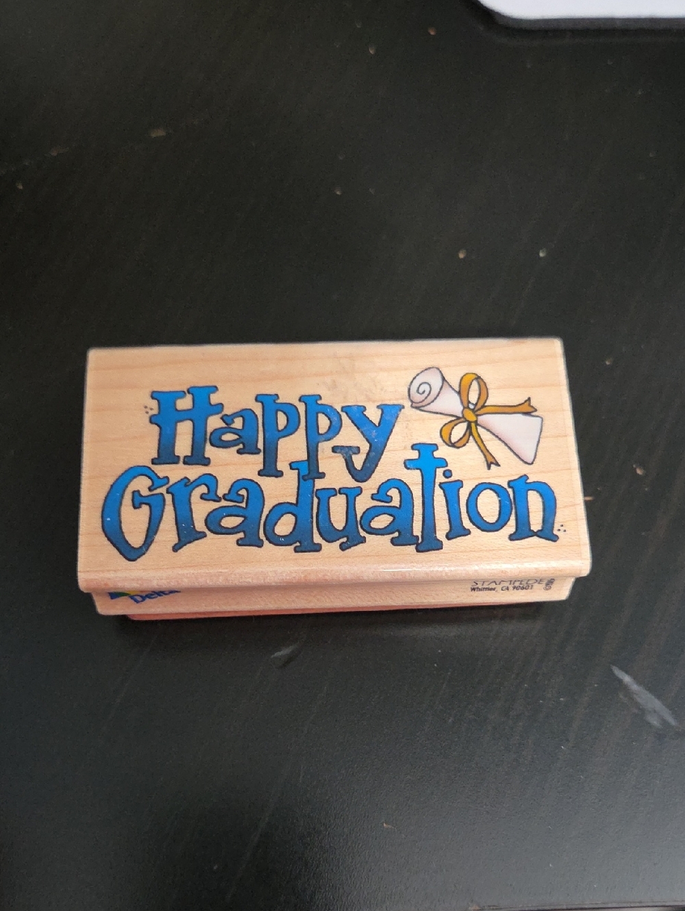 Happy Graduation Rubber Stamp